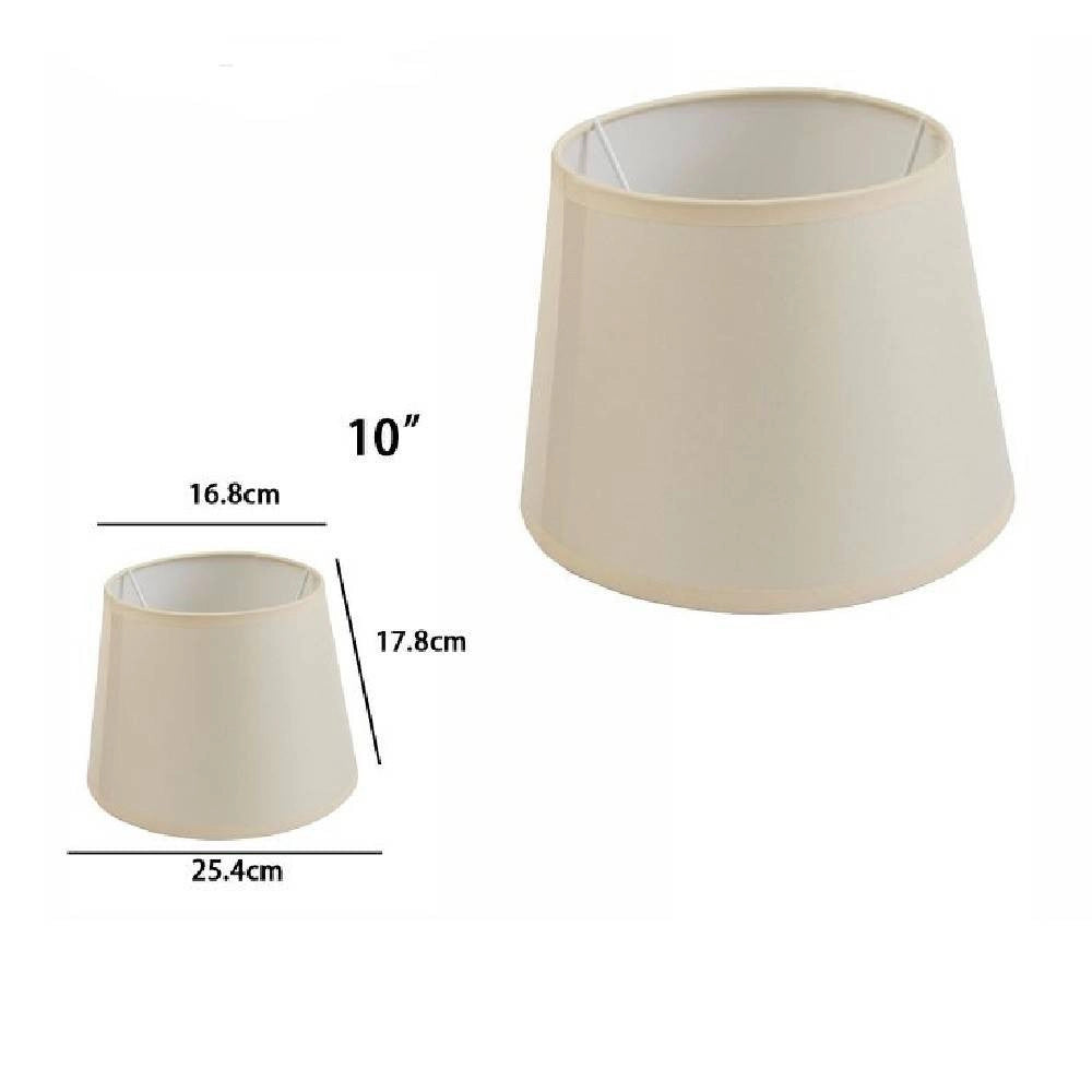 Trade Shop - Paralume Conico Cilindro Cappello Ricambio Per Lampada E Applique In Tessuto Tnt -