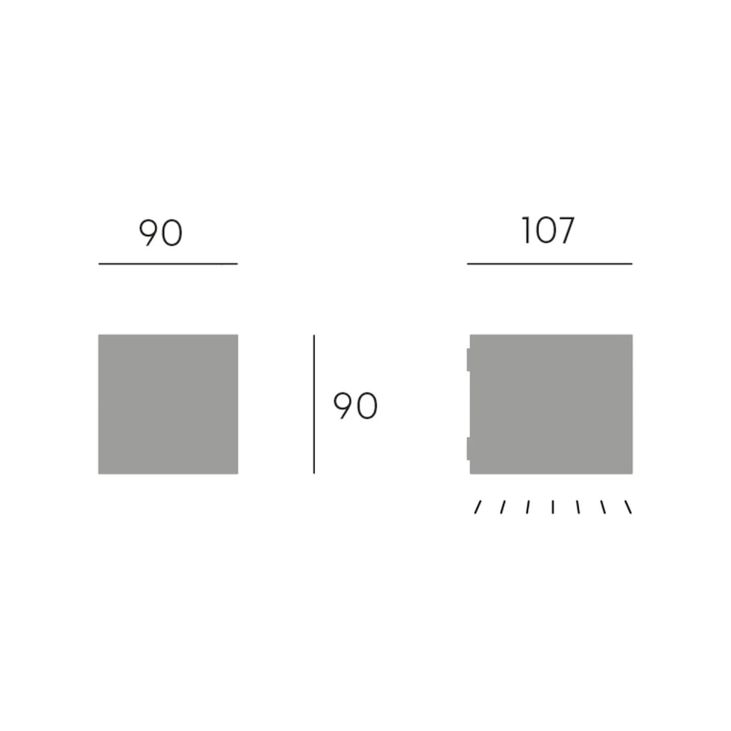 Applique Esterni E Interni In Alluminio Grigio Led 6 W 450 Lm 4000K Lula