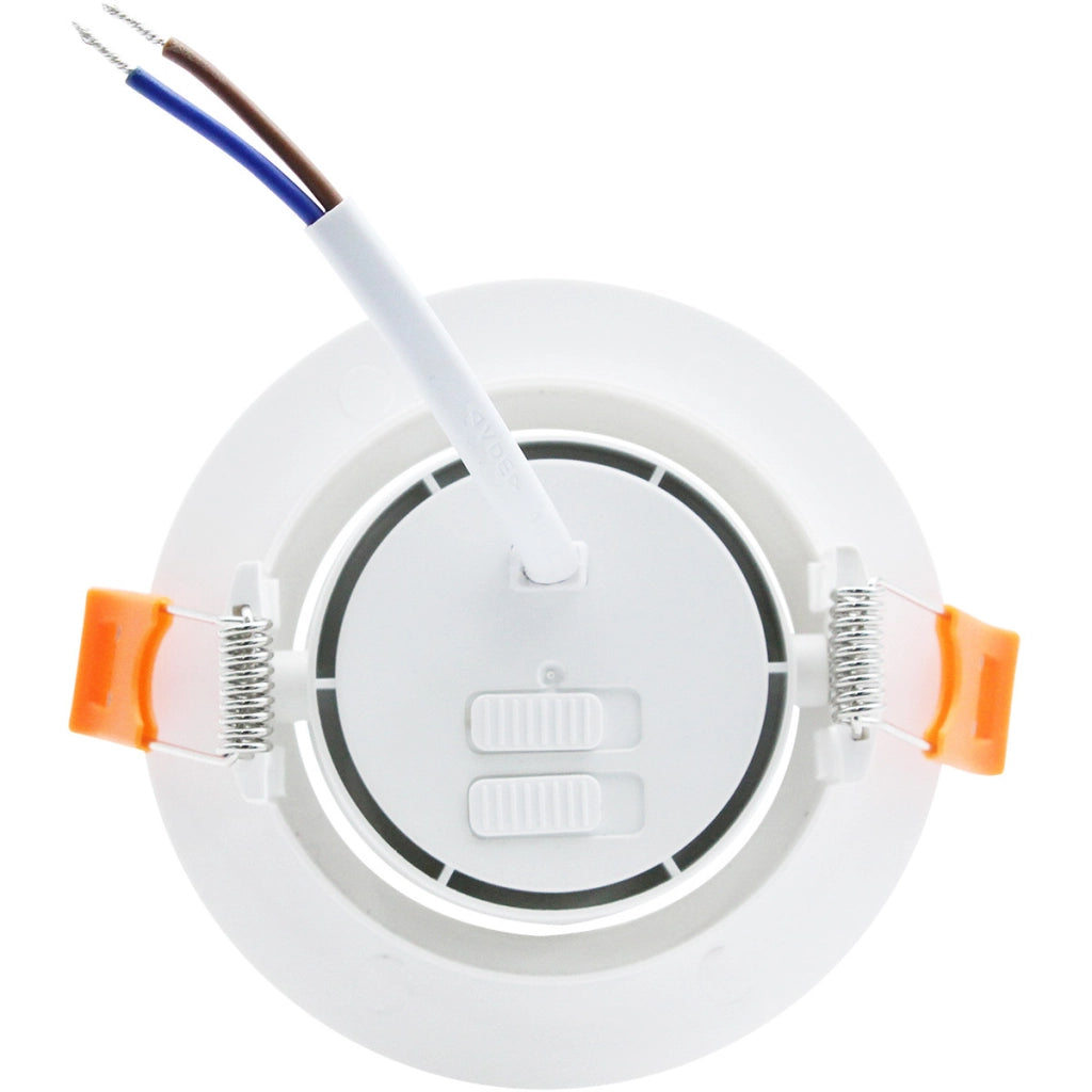 Faretto incasso orientabile bianco Ø9cm LED 7W CCT