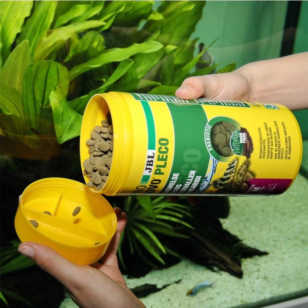 JBL ProNovo Pleco M - Compresse di mangime per loricaridi erbivori da 1 a 20cm Formato: 1000 ml