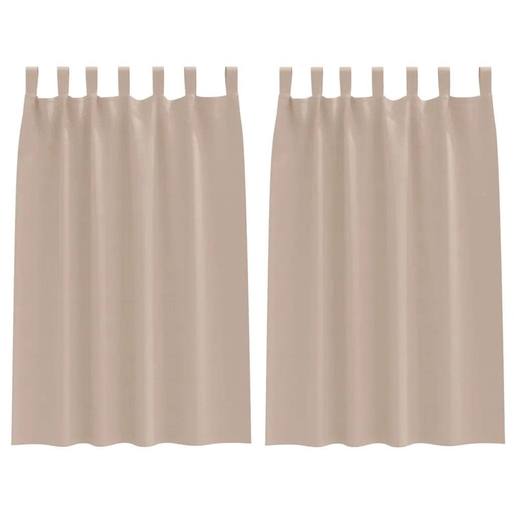 Tende Blackout con Anelli 2 pcs Talpa 175 x 140 cm Poliestere 4107549