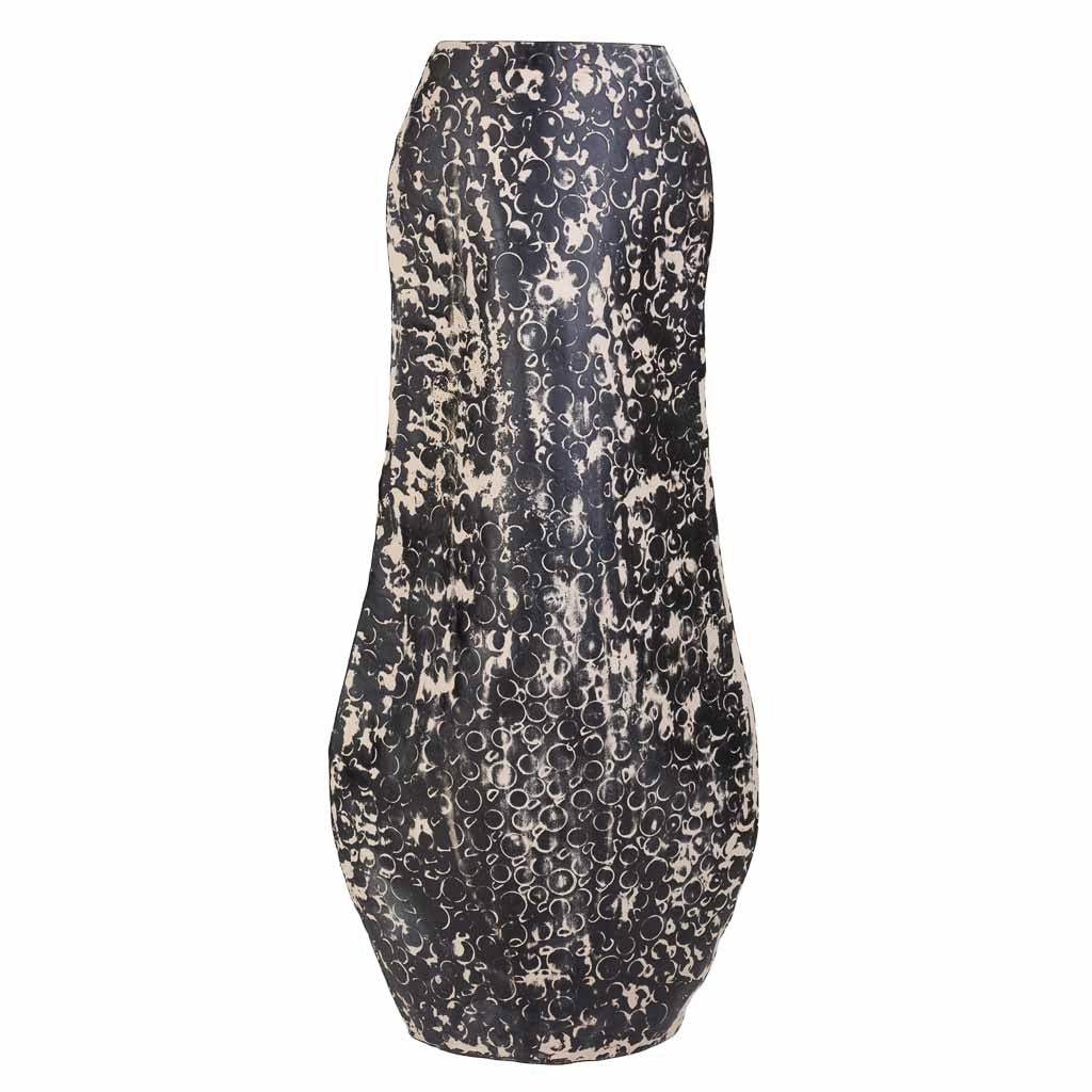 Vaso in metallo nero 26x09x58h