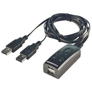 Lindy 32165 switch per keyboard-video-mouse (kvm) nero
