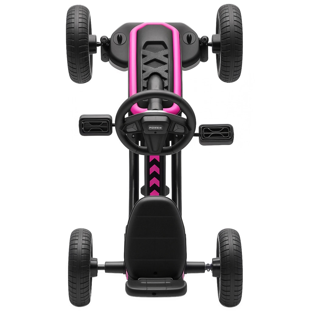 Portagiochi con Ruote per Bambini 2-5 Anni ¨C Minimal ¨C Rosa Metallo
