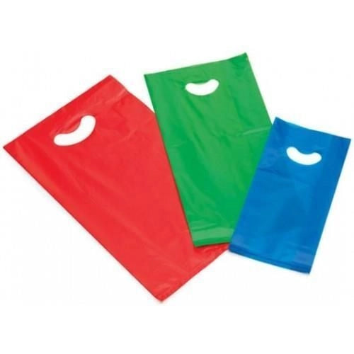 Favorit PFSAHD-20X42 Smiling Bag Buste con Manico a Fagiolo e Soffietto 20x42 cm 60 µm 125 pz colore Assortiti