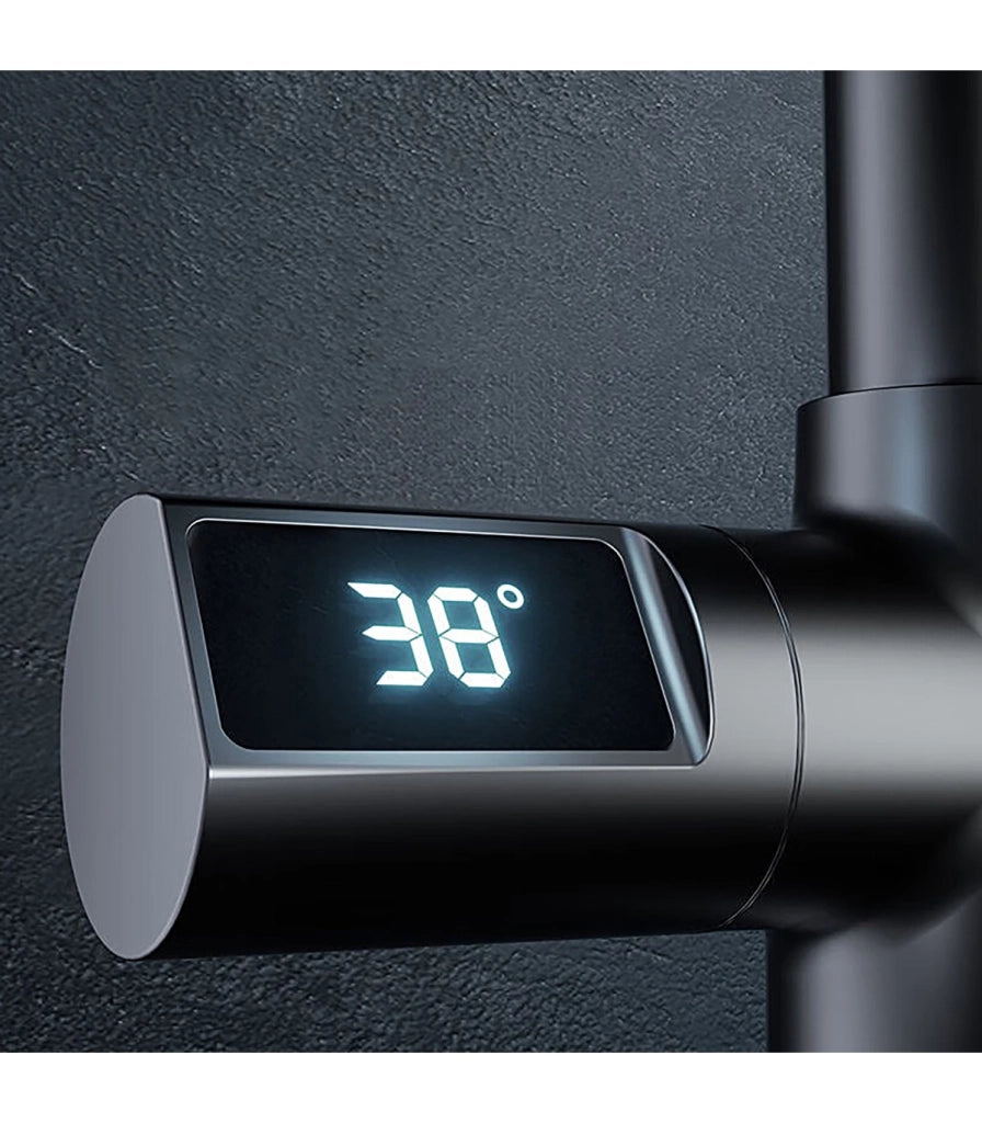 Rubinetto Cucina Display LED Temperatura LH-232 | Rame Massiccio | Estraibile | Monocomando e 3 Modi Acqua