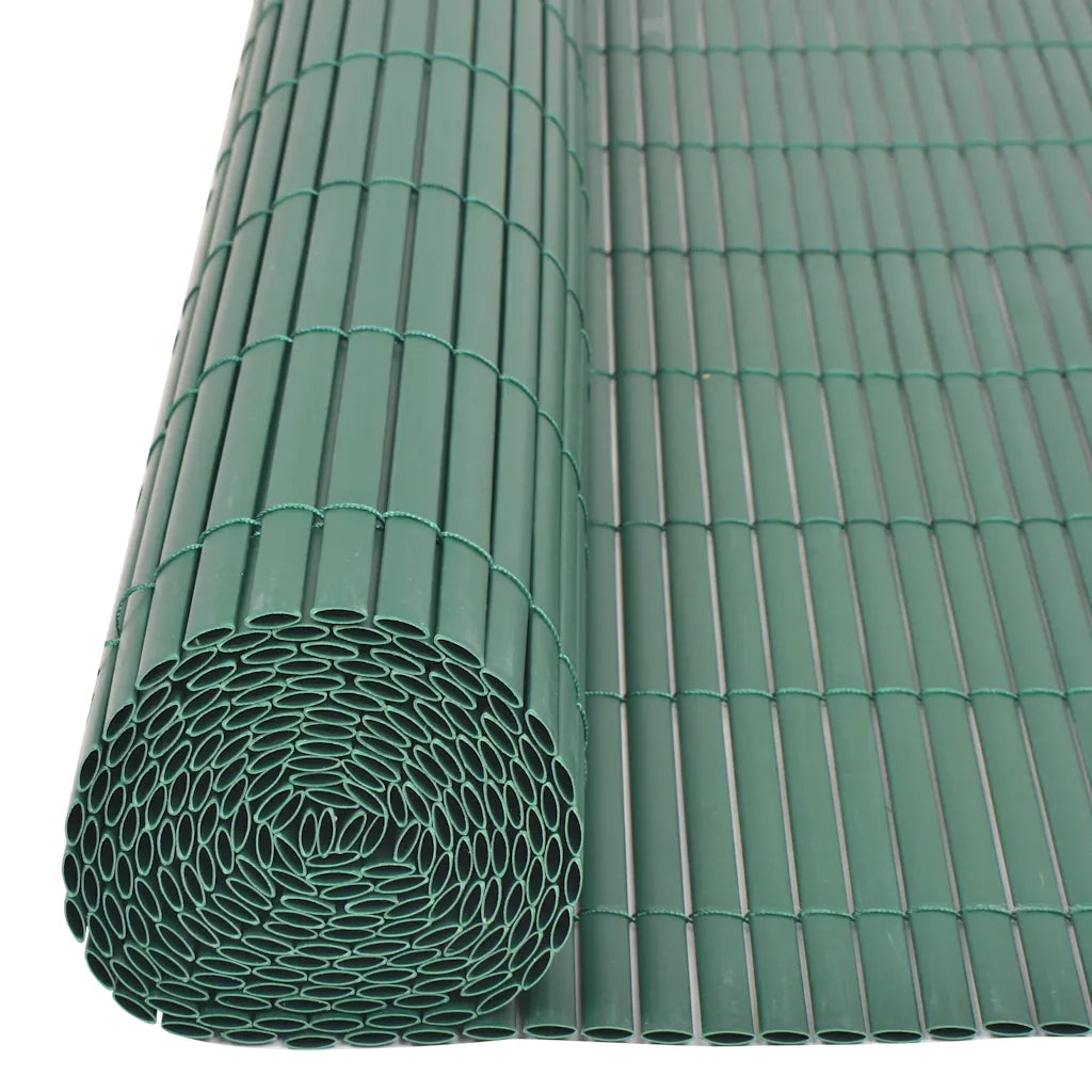 Recinzione da Giardino | Recinzione da cortile a Doppio Lato in PVC 90x500 cm Verde
