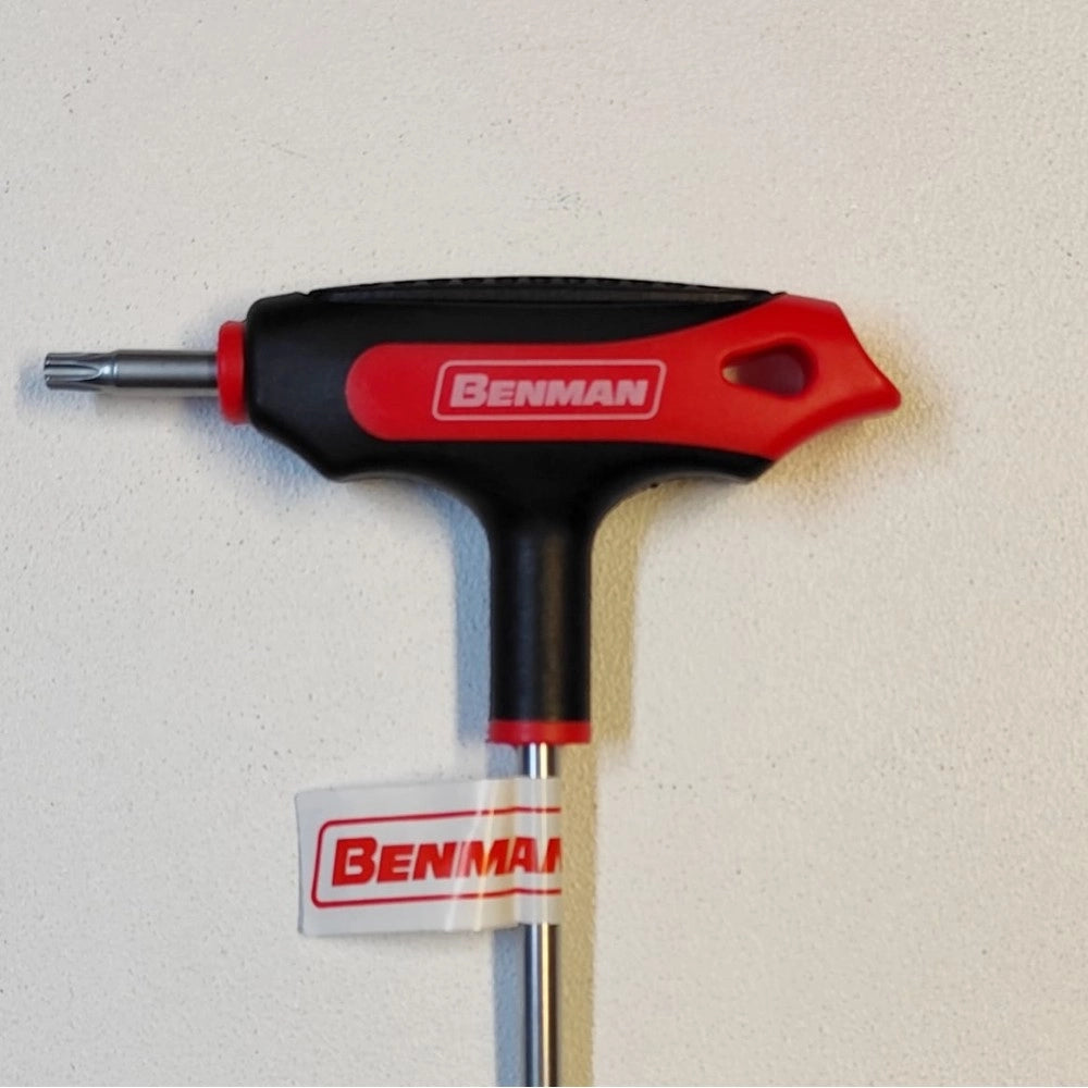 Benmam t30 chiave torx forato con manico a t