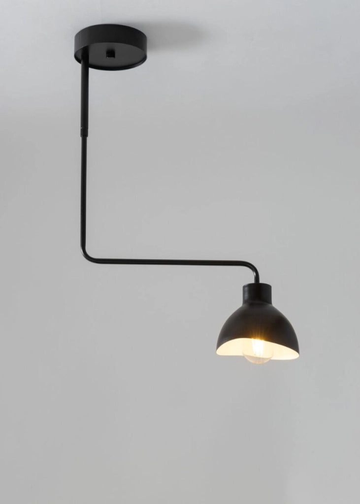 Plafoniera moderna nera Holi E27 15W Sigma Lighting