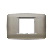VIMAR EIKON - PLACCA ROUND 2M CENTR TITANIO MATT