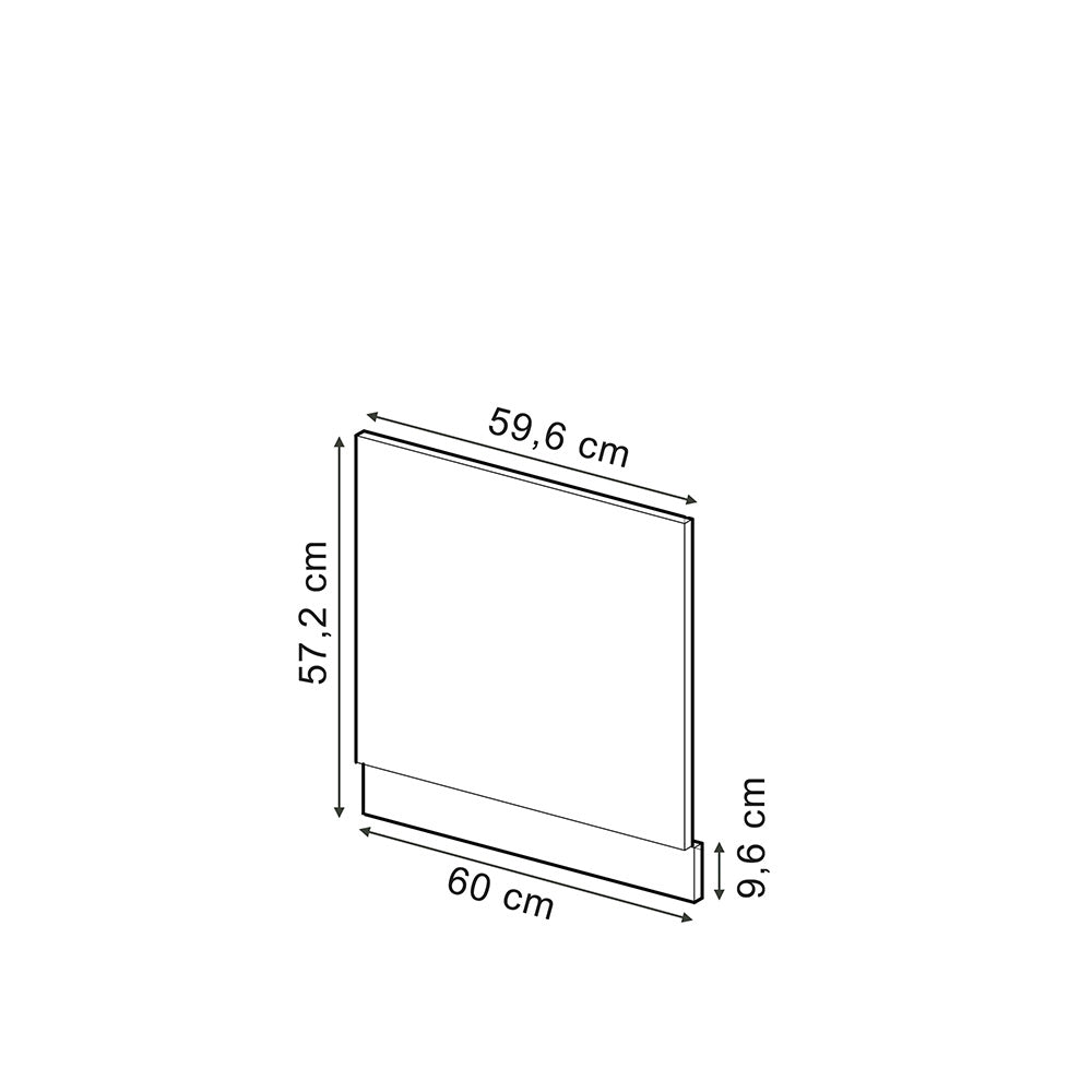 Vicco Pannello frontale Grigio-blu 60 cm PL Marmo