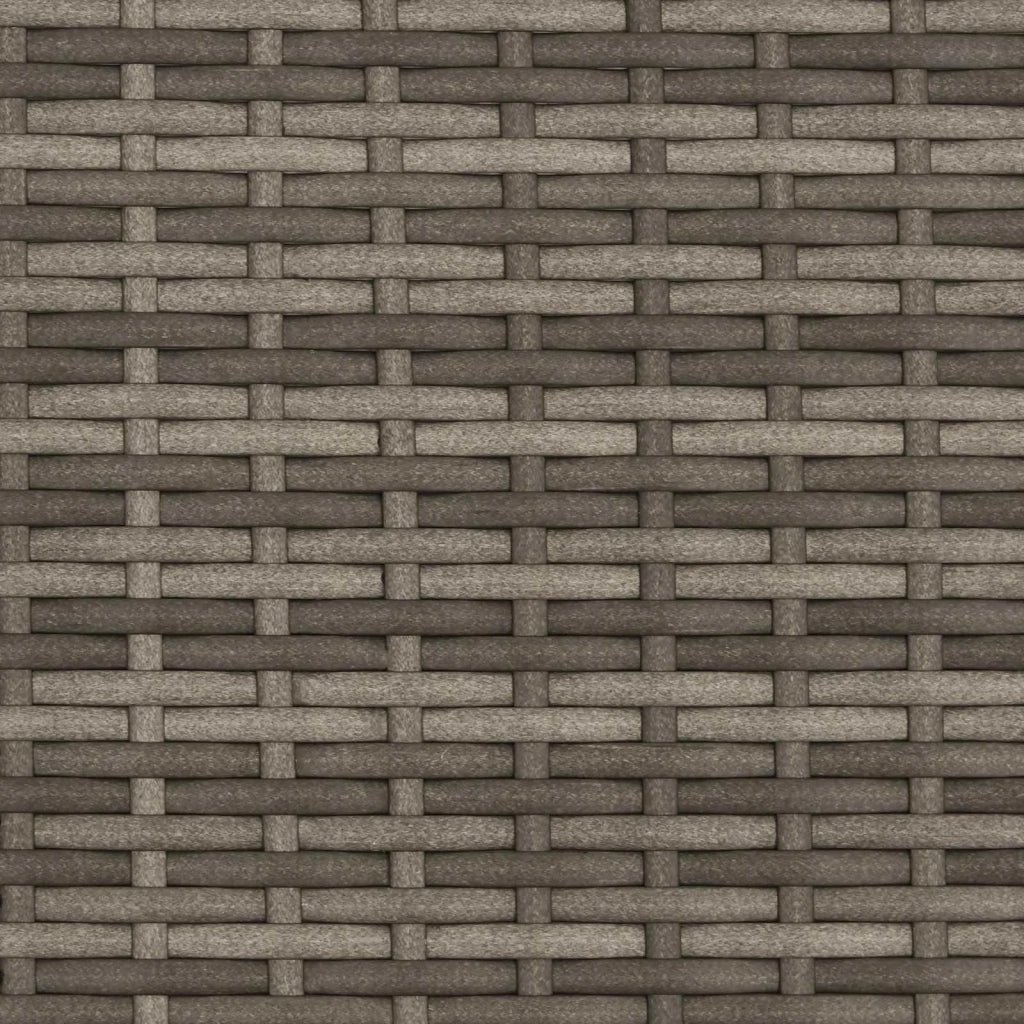 Sedia da giardino reclinabile Grigio e Blu Navy polyrattan 42026862