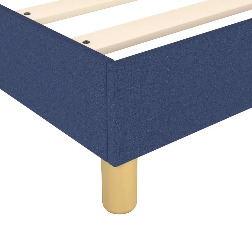 Struttura Letto a Rete a Molle Blu 90x200 cm in Tessuto 3120588