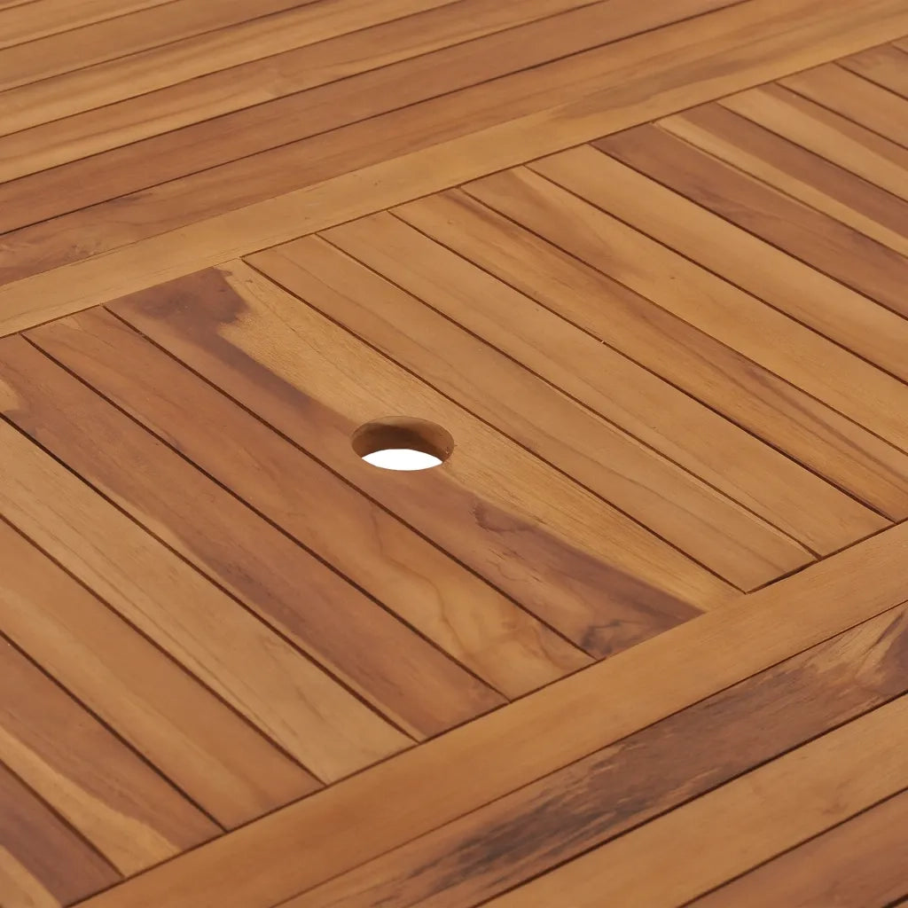 Tavolo da Giardino 150x150x75 cm in Legno Massello di Teak 49009