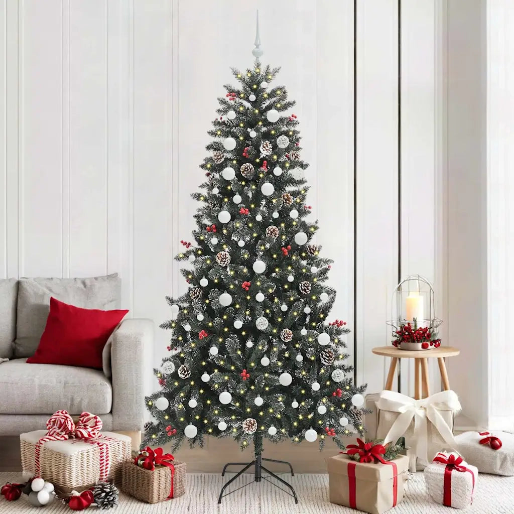 Albero di Natale artificiale con 300 LED Verde 210 cm 3395895