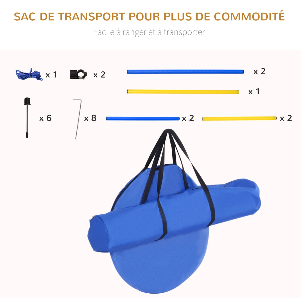 Set Agilit¨¤ per Cani ¨C Minimal ¨C Blu e Giallo