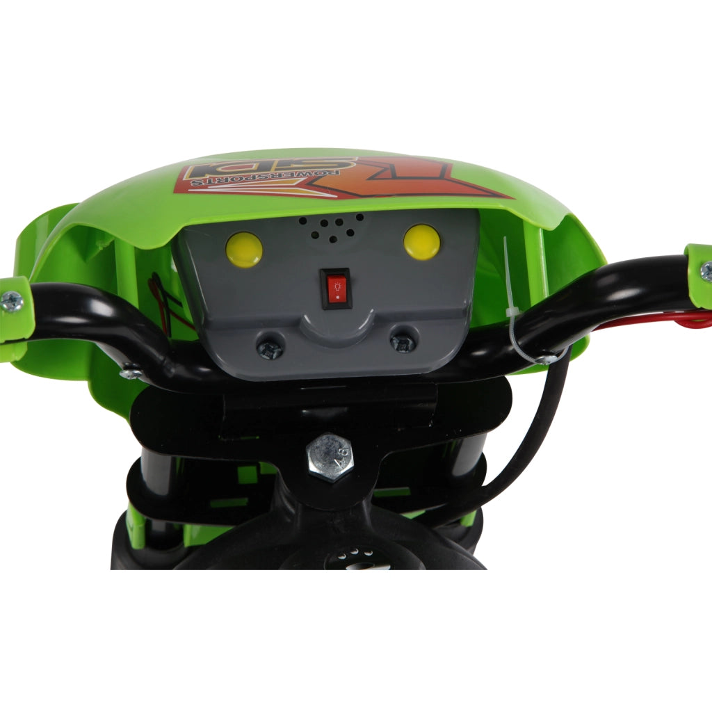 Moto Elettrica per Bambini ¨C Minimal ¨C Verde e Nero 3-6 Anni