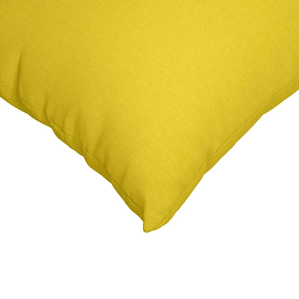 Cuscini da Divano 2 pcs Giallo Chiaro 80 x 80 cm Tessuto 42014049