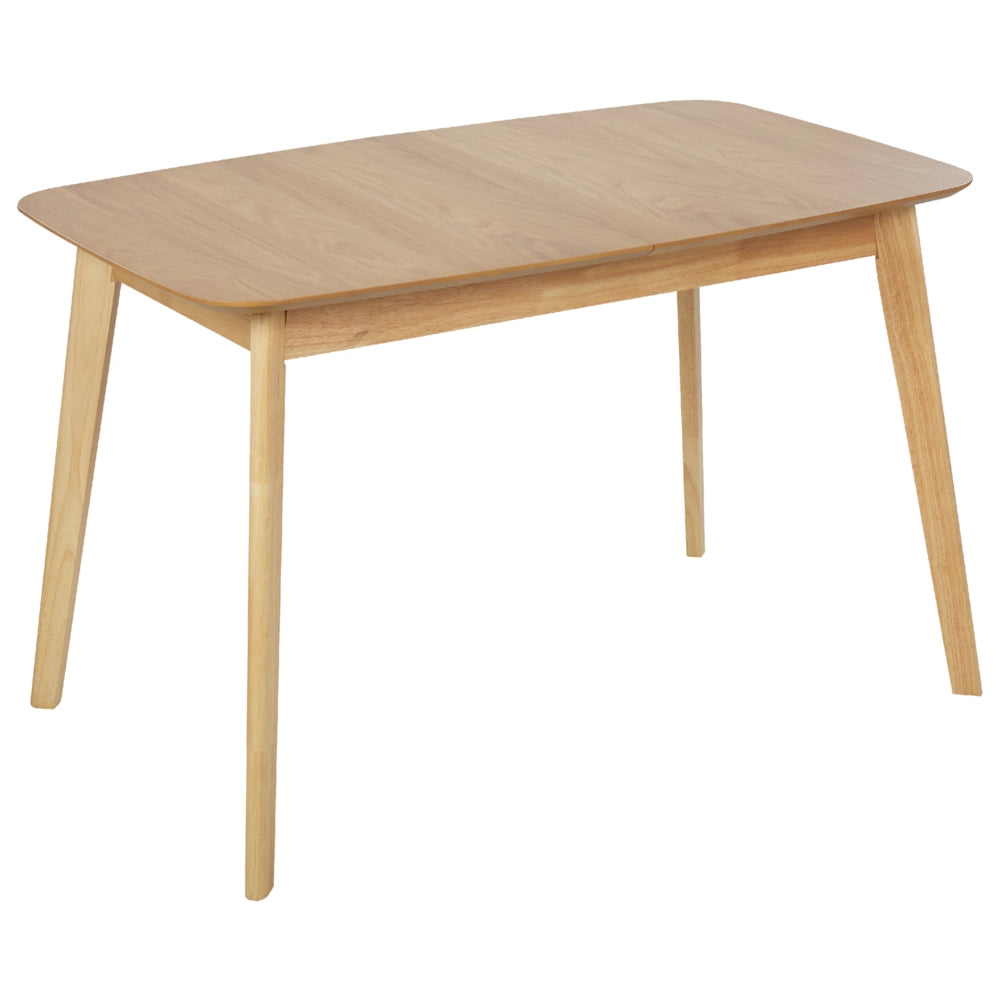 Tavolo da pranzo in legno di rovere chiaro 120/150 x 75 cm allungabile gambe in legno stile minimalista scandinavo