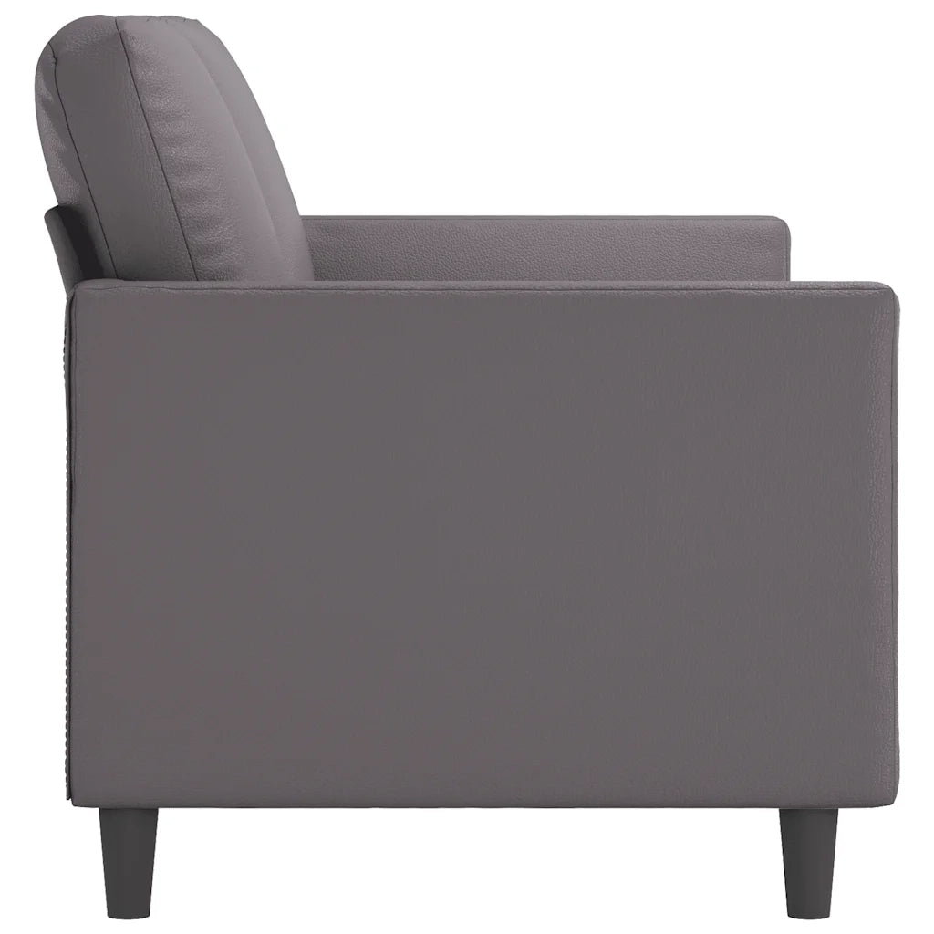 Divano a 3 Posti Grigio 180 cm in Similpelle 359340