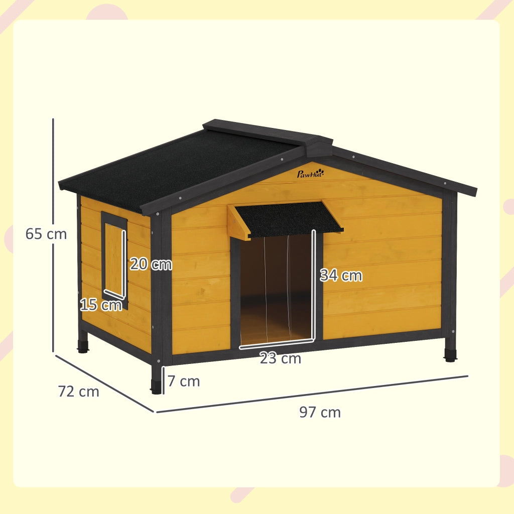 Casetta per Cani ¨C Minimal ¨C Legno Naturale 97x72x65 cm