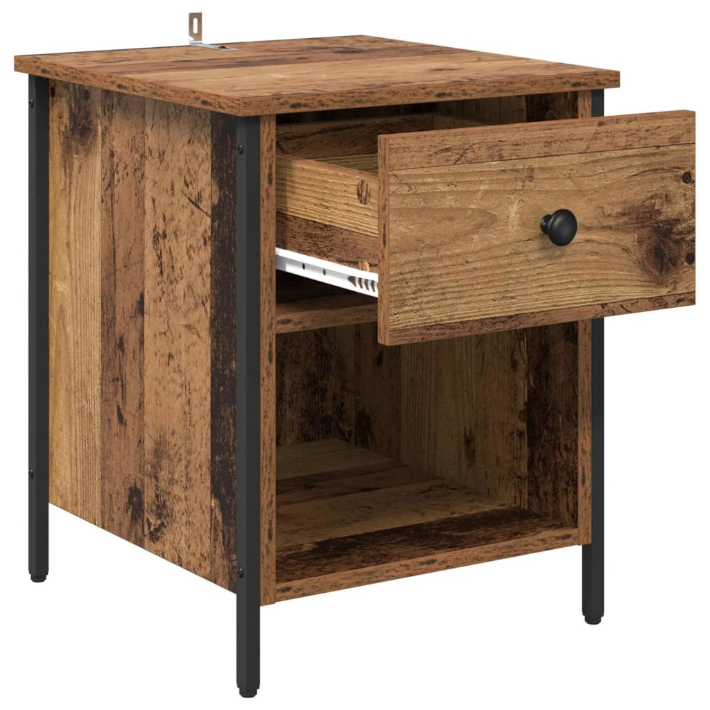 Armadio da Notte 2 pcs Legno vecchio 40 x 42 x 50 cm 881847