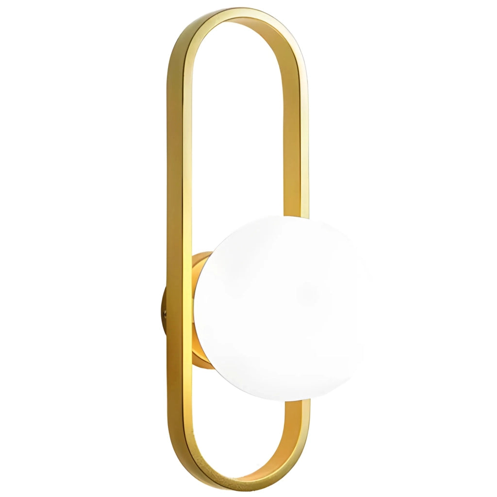 Lampada Da Parete APP1756-1W Brush Gold White