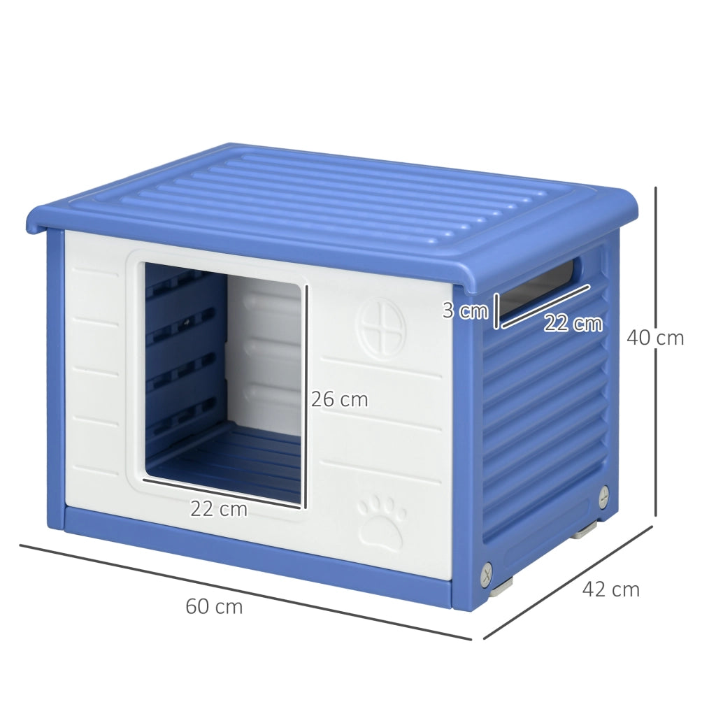 Casetta per Cani ¨C Minimal ¨C Blu e Bianco