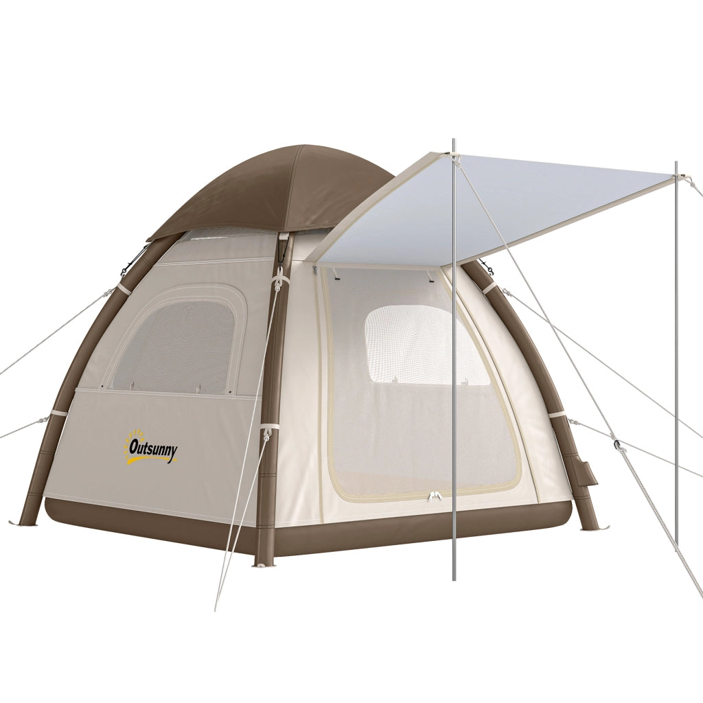Tenda gonfiabile 3 persone ¨C Minimal ¨C Verde, mesh, con pompa