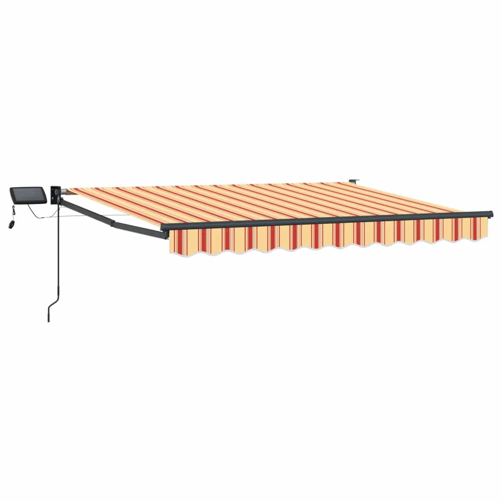 Tenda retrattile manuale con LED Multicolore 3,5 x 2 m 3419387