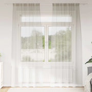 Tenda in Velo con tende 2 pcs Crema 225 x 140 cm Poliestere 4108014