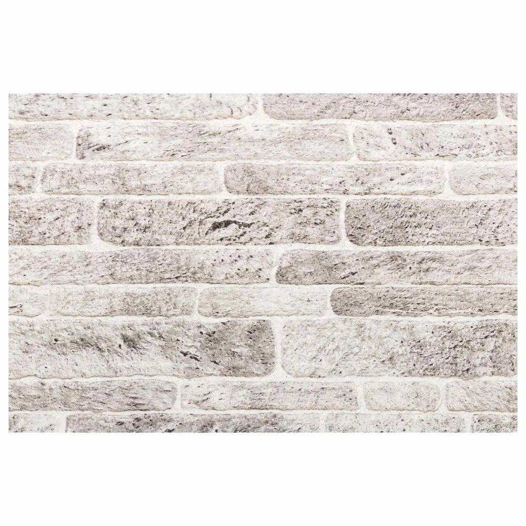 Pannelli da parete 10 pz 100 x 50 cm Grigio chiaro e bianco 42046106