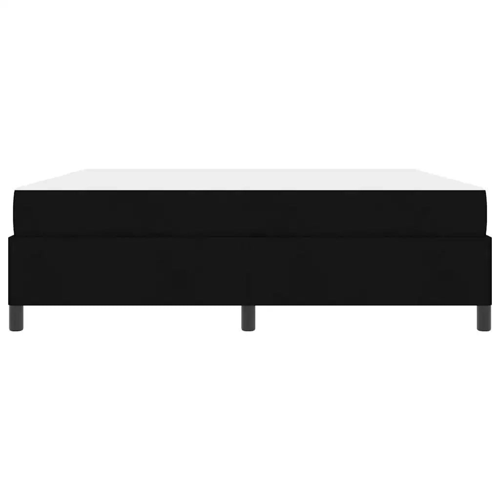 Letto a molle Nero 180 x 200 cm Tessuto