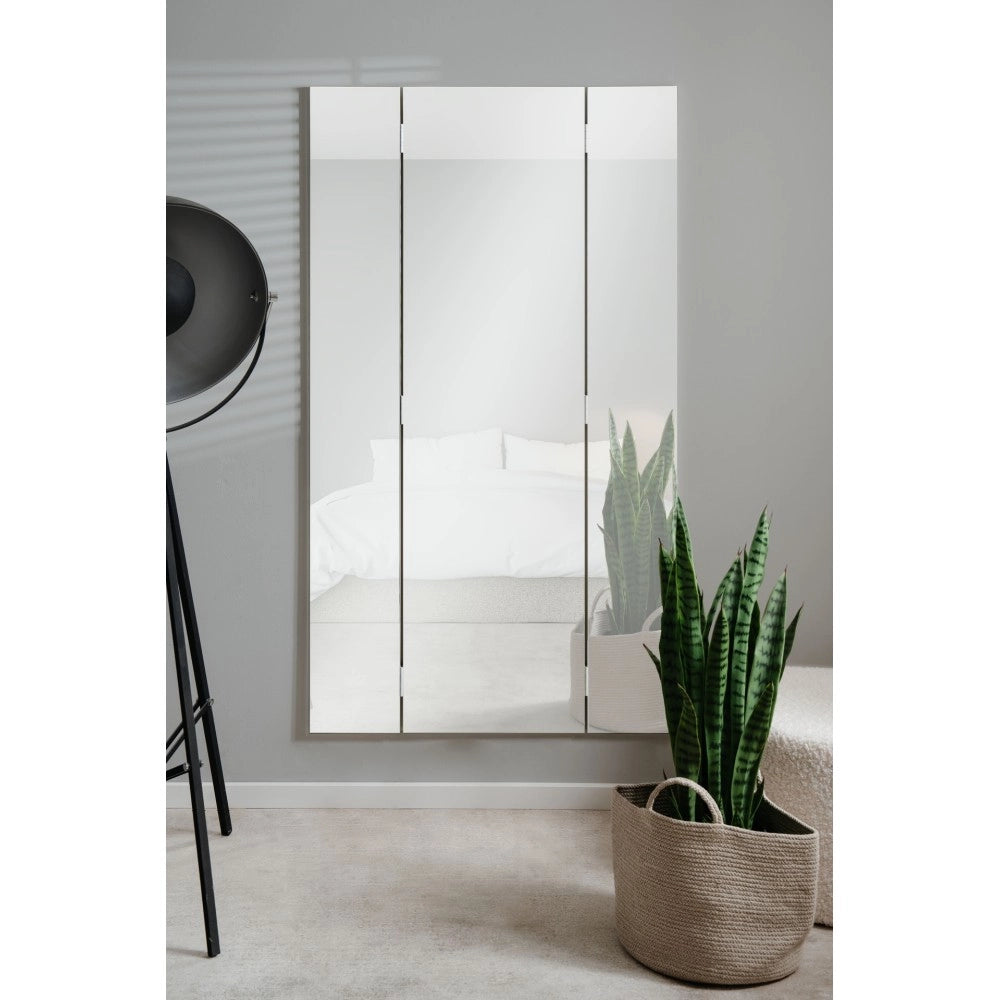 Specchio da parete Glasgow con ante laterali richiudibili 45x2x160H
