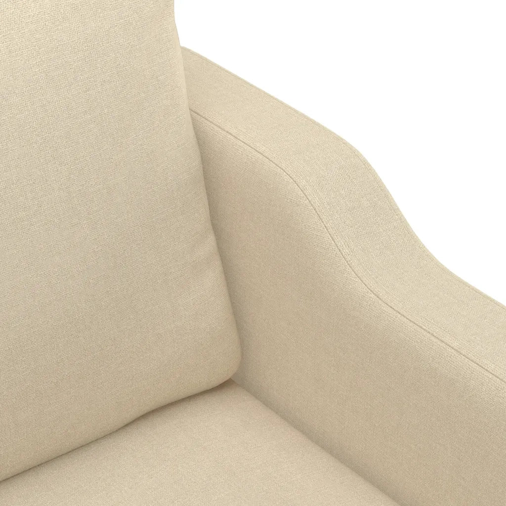 Divano a 3 Posti-Sofa 3 Posti Crema 180 cm in Tessuto 333036
