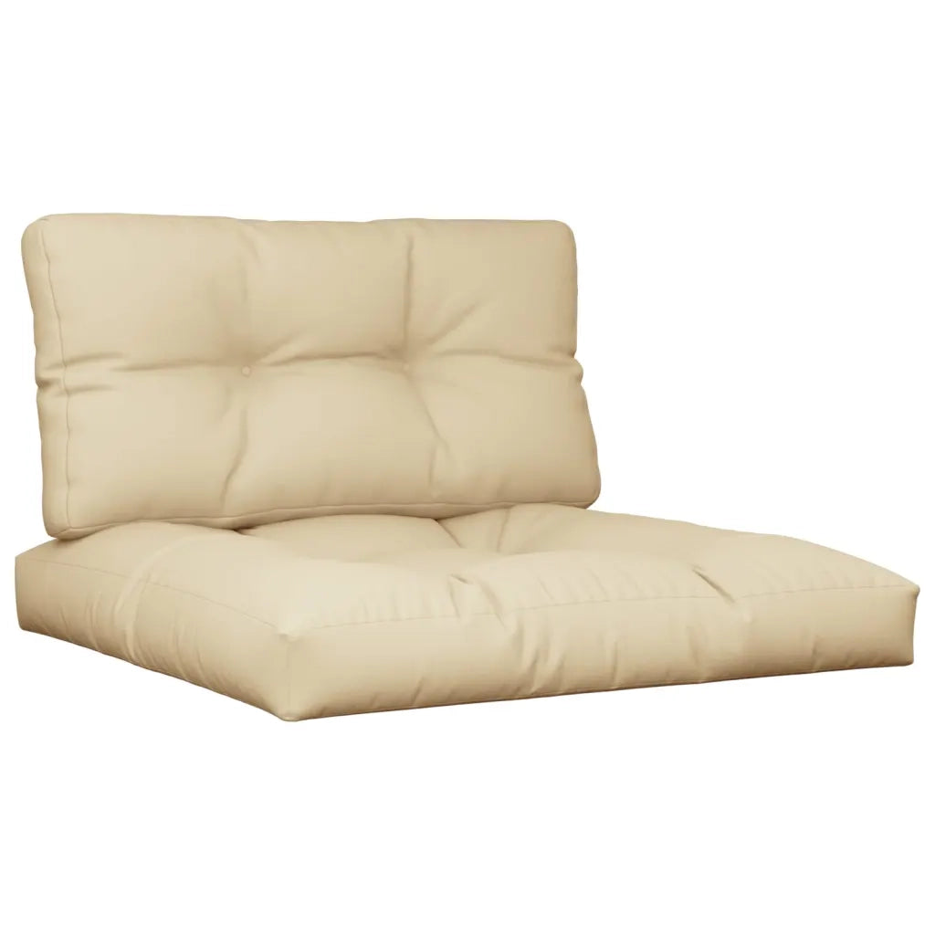 Cuscini per Pallet 2 pz Beige in Tessuto 360692
