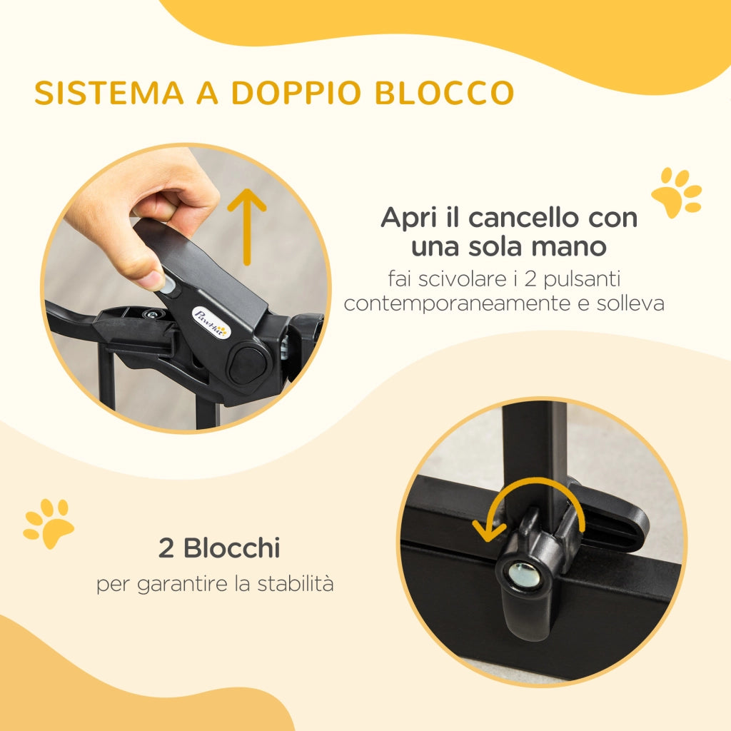 Cancelletto Estensibile per Cani ¨C Minimal ¨C Nero 68x76.2 cm