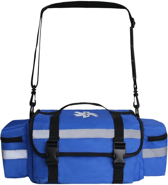 Borsa di Pronto Soccorso di alta qualità - grande capacità - riflettente - borsa per trauma - contenitori di stoccaggio - distributtori imbottiti - colore arancione brillante - Borsa Medica