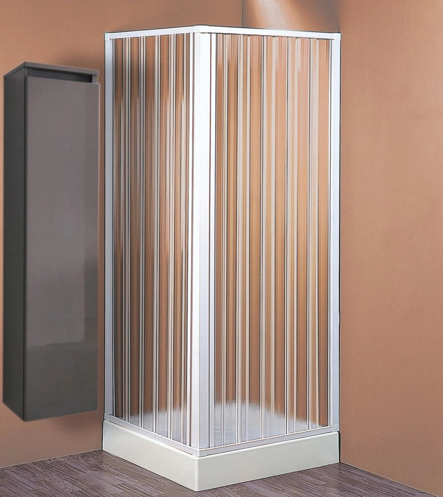 1pz box doccia a soffietto  80/60 x 80/60 cm in kit cod:ferx.43323