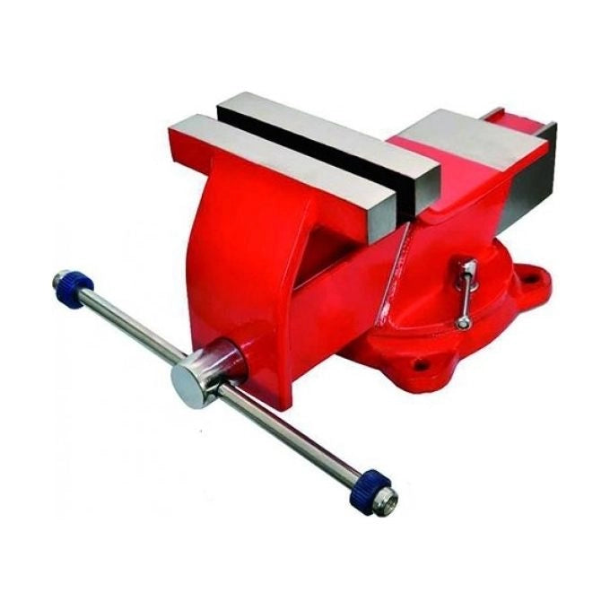 VIGOR 49120-10 Morsa Parallela in Acciaio con Base Girevole 80 mm colore Nero