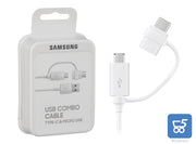 Cavo COMBO 2 in 1 da USB-A a USB Type C & Micro USB SAMSUNG 1,5 M EP-DG930