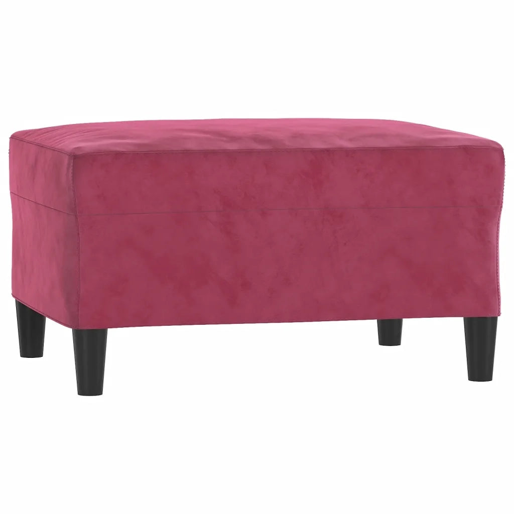 Set di Divani 4 pz con Cuscini Rosso Vino in Velluto 3201490