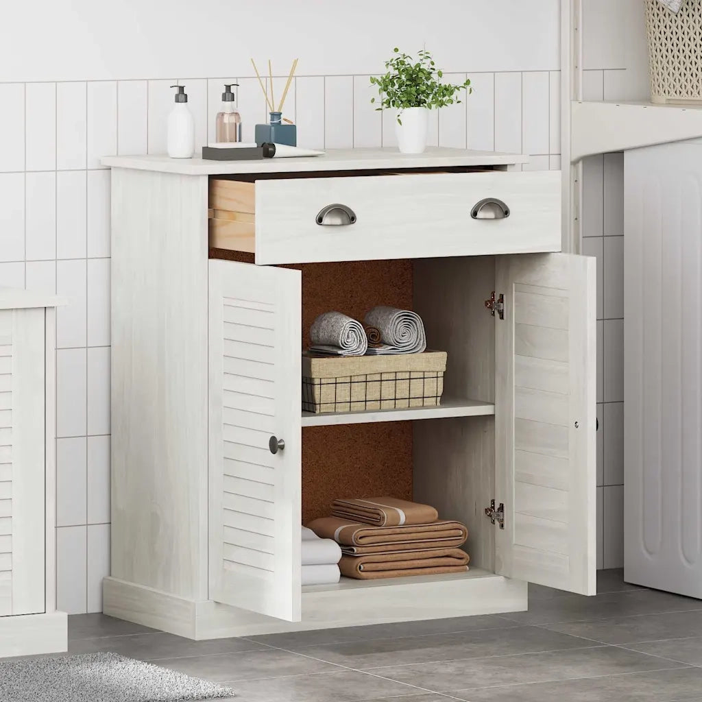 Mobile da Bagno VIGO Bianco e Bianco Antico 68 x 34 x 80 cm 4019110