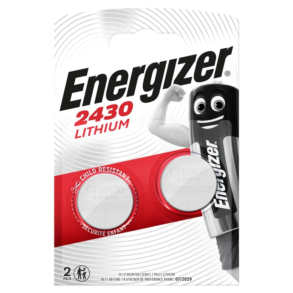 Confezione di 2 pile a bottone al litio CR2430 3V 320 mAh  ENERGIZER