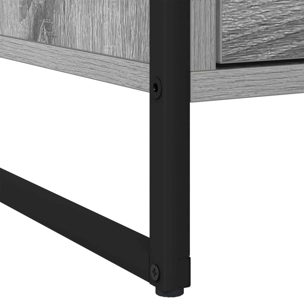 Comodino-Tavolino da notte Grigio Sonoma 50 x 39.5 x 50 cm Legno multistrato