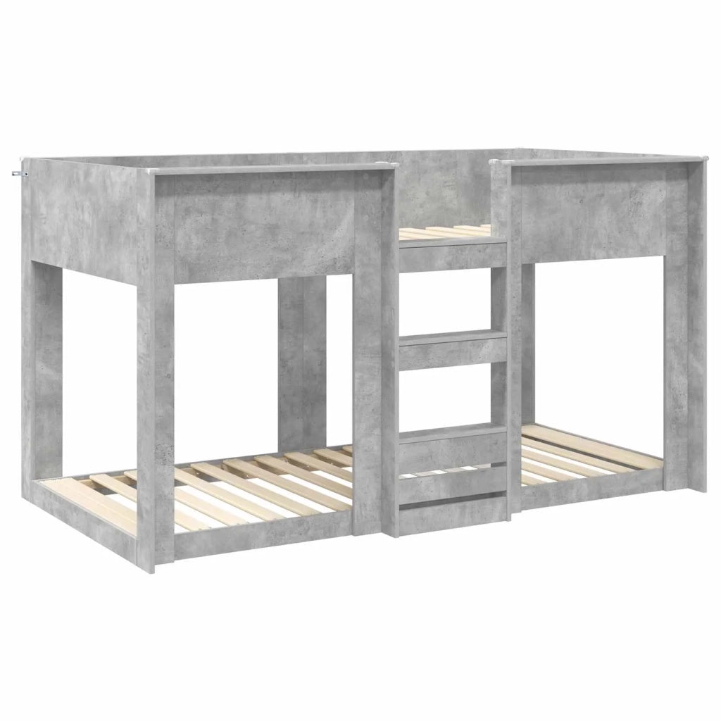 Letto a Castello per Bambini Grigio cemento 100 x 200 cm