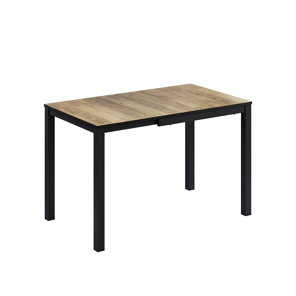 Vicco Tavolo da pranzo Rovere rustico/antracite 120 x 70 cm Estensibile