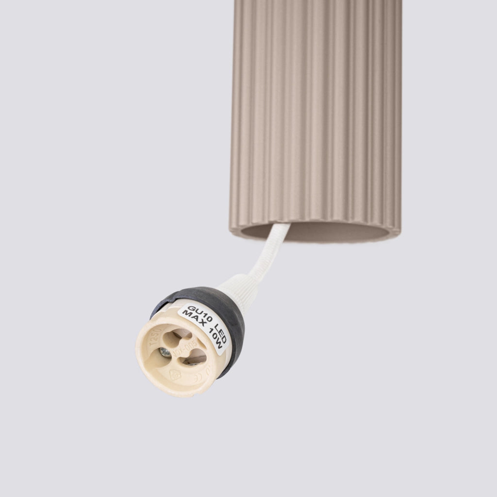 Lampada a sospensione KARBON 3L taupe