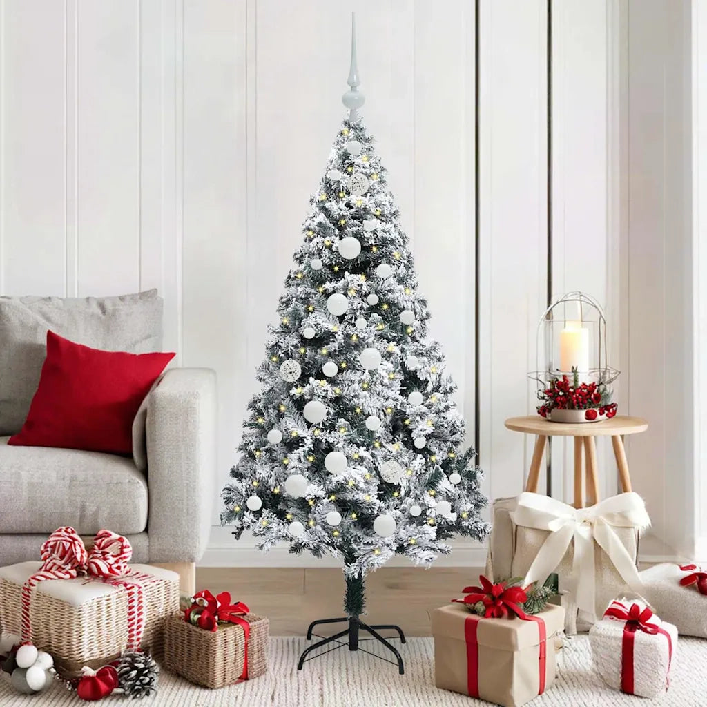 Albero di Natale artificiale con 150 LED Bianco 150 cm 3396952