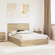Letto con Contenitore con testiera Rovere Sonoma 140 x 190 cm 3411210